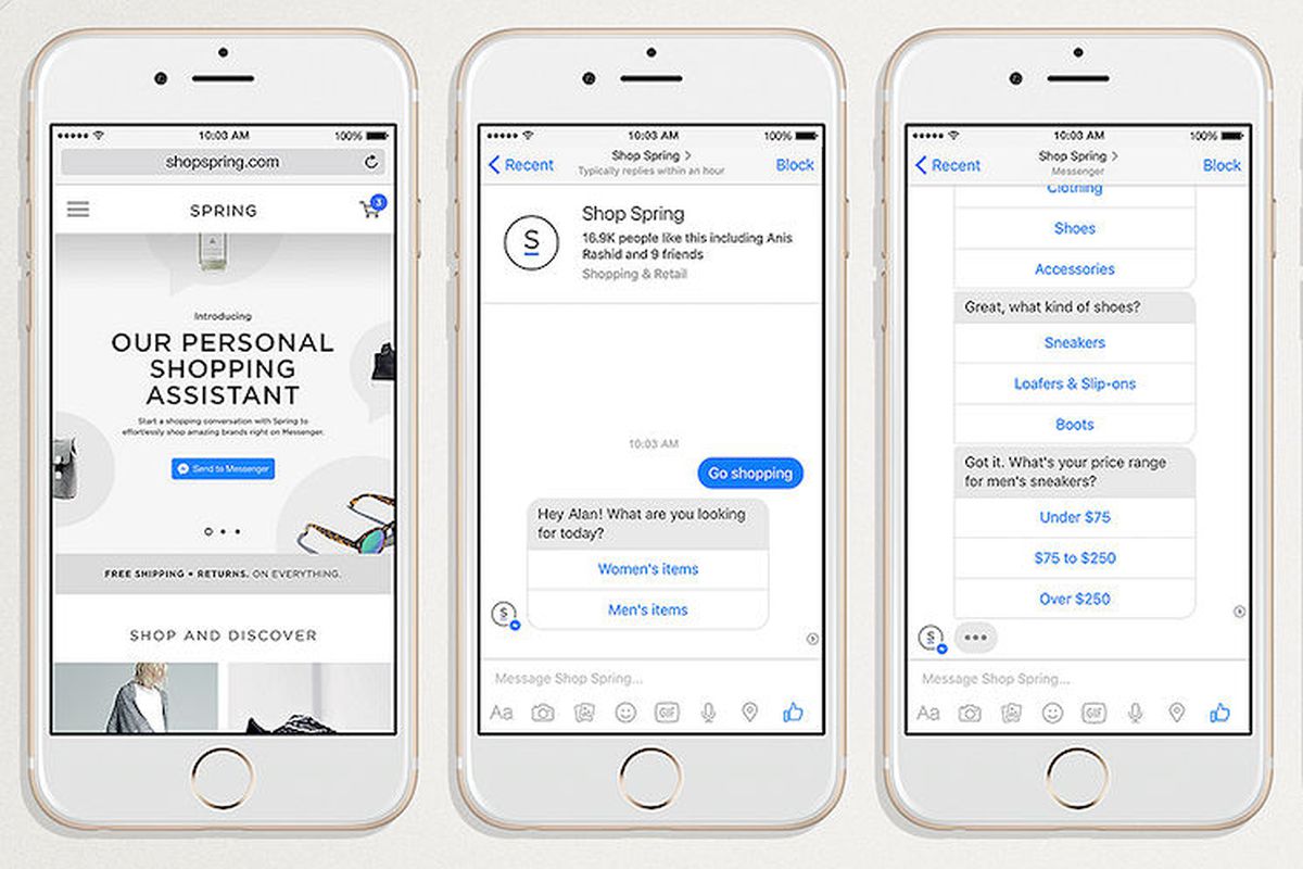 Facebook Messenger bots can now help you order flowers and shop for clothes - Vox